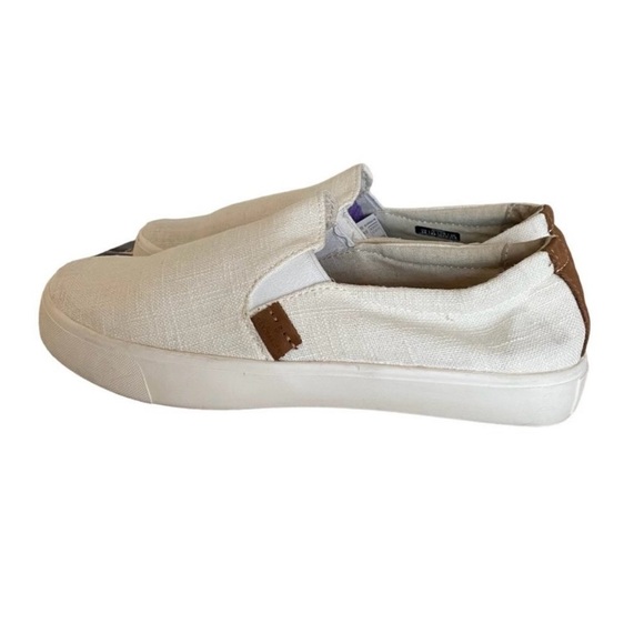 Revitalign Ivory Linen boardwalk canvas slip ons - Picture 5 of 9